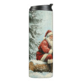 Elegante Weihnachtsreise Umarmung - Holiday Therma Thermosbecher (Nach links gedreht)