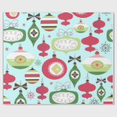 Elegante Weihnachtsschmuck im Art-Deko-Stil Geschenkpapier (Flach)