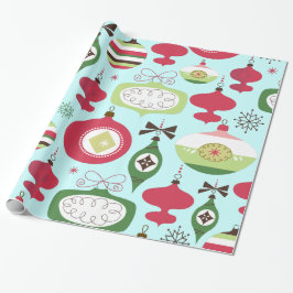 Elegante Weihnachtsschmuck im Art-Deko-Stil Geschenkpapier