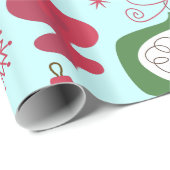 Elegante Weihnachtsschmuck im Art-Deko-Stil Geschenkpapier (Rolleneckpunkt)