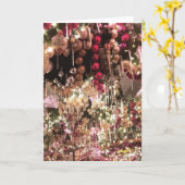 Elegante Weihnachtsschmuck Karte (Gelbe Blume)