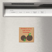 Elegante Weihnachtsschmuck Magnet (In Situ (Geschirrspüler))