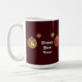 Elegante Weihnachtsschmuck mit Rentierfisch Kaffeetasse (Links)