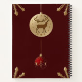 Elegante Weihnachtsschmuck Notizblock (Rückseite)
