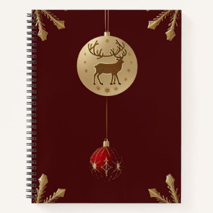 Elegante Weihnachtsschmuck Notizblock