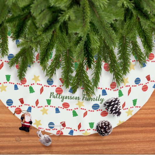 Elegante Weihnachtsschmuck & Rote Garage Polyester Weihnachtsbaumdecke