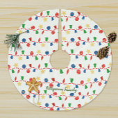 Elegante Weihnachtsschmuck & Rote Garage Polyester Weihnachtsbaumdecke