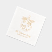 Elegante Weihnachtsschmuck Servietten Mit Folie (Links)