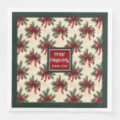 Elegante Weihnachtsservietten Serviette (Vorderseite)