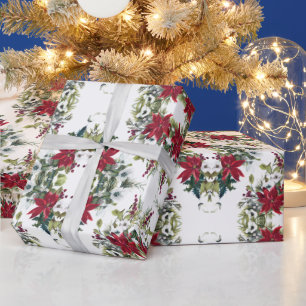 Elegante Weihnachtssterne Geschenkpapier