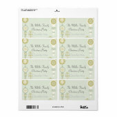 Elegante Weihnachtswasserflasche (Vorne)