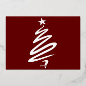 Elegante Weihnachtswünsche Familienfoto Collage Folien Feiertagskarte (Rückseite)