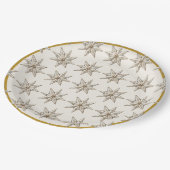 Elegante Weihnachtszeitschriften-Teller | Rustikal Pappteller (Schrägansicht)