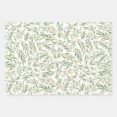 Elegante Weihnachtszweige und Berries Geschenkpapier Set (Vorderseite 3)