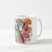 Elegante Weimaraner Wasserfarben Tasse (VorderseiteRechts)