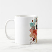 Elegante Weimaraner Wasserfarben Tasse (Links)