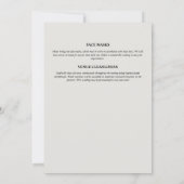 Elegante Weinberge mit fresken Lichtern Einladung (Rückseite)