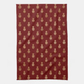 Elegante Weine und Gold Ananas Geschirrtuch (Vertikal)