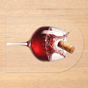 Elegante Weinglas-Party-Sonnenbrille Acryleinladungen