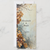 Elegante Weinkarte (Rückseite)