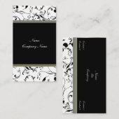 Elegante Weinkarte für Wirbel Visitenkarte (Vorne/Hinten)