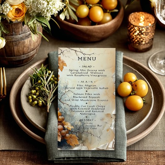 Elegante Weinkeller und Weine Weinkultur und Erde RSVP Karte