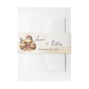 Elegante Weinkellerei Grapevine Inspiriert Rustika Einladungsbanderole