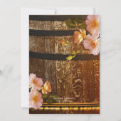 Elegante Weinkellerei Hochzeitsempfang nur Einladu Einladung (Rückseite)