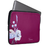 Elegante Weinkultur und Erde Rot Abstrakt Laptopschutzhülle (Vorne Rechts)