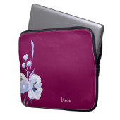 Elegante Weinkultur und Erde Rot Abstrakt Laptopschutzhülle (Vorderseite Links)