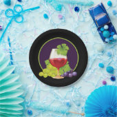 Elegante Weinprobe Party Paper Tischset Pappteller (Party)