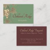 Elegante Weinroute Mendrisiotto Visitenkarte (Vorne/Hinten)