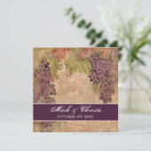 Elegante Weinroute Rustikale Weinkultur und Erde W Einladung (Stehend Vorderseite)