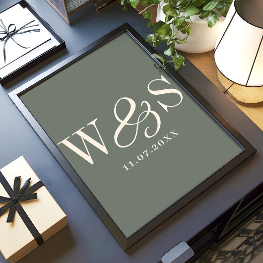 Elegante Weise erste Hochzeit Paare Poster