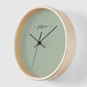 Elegante Weise Grünen Skriptname große Uhr (Winkel)