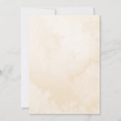 Elegante weiße 3D Blumen minimale Hochzeit Einladu Einladung (Rückseite)