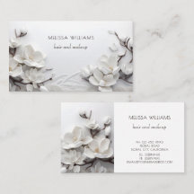 Elegante weiße 3D-Magnolie