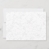 Elegante weiße Abschlussanzeige (Vorderseite)