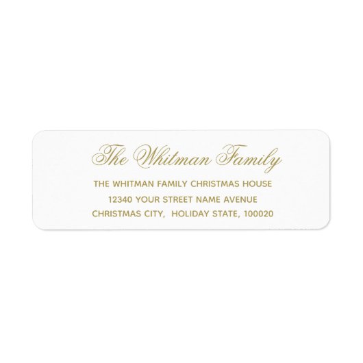 Elegante weiße Adresse (Vorne)