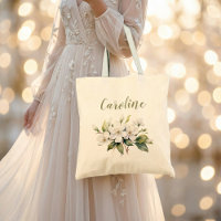Elegante weiße Aquarell-Apfelblüten-Name