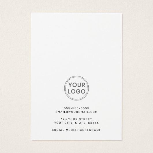 Elegante weiße, benutzerdefinierte Logo-Ohrring-Di (Rückseite)