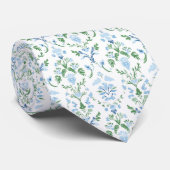 Elegante weiße blaue grüne Krawatte (Gerollt)