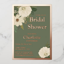 Elegante weiße Blume Brautparty Grün