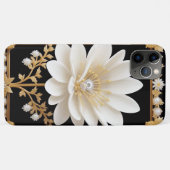 Elegante weiße Blume Case-Mate iPhone Hülle (Rückseite (Horizontal))