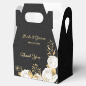 Elegante, weiße Blume Geschenkschachtel (Geöffnet)