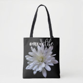 Elegante, weiße Blume Tasche (Vorderseite)