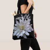 Elegante, weiße Blume Tasche (Von Nahem)