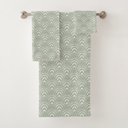 Elegante weiße Bögen Badhandtuch Set (Insitu)