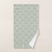Elegante weiße Bögen Badhandtuch Set (Handtuch)
