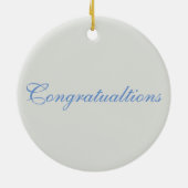 Elegante weiße Calla-Lilien Keramik Ornament (Hinten)